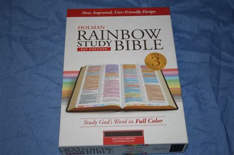 Discover God's Word in Vibrant Colors with Rainbow Study Bible KJV Large Print